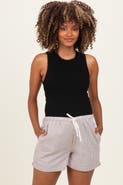 PinkBlush Striped Drawstring Shorts