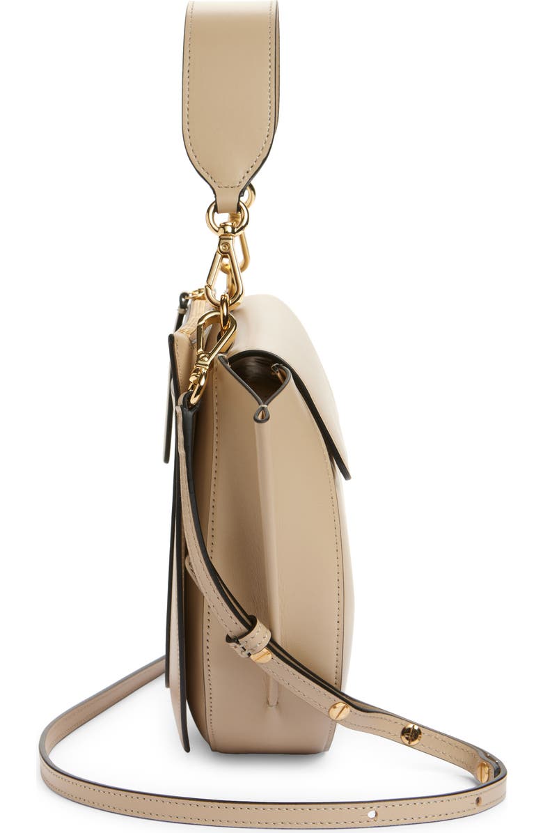 Wandler Small Hortensia Leather Top Handle Bag, Alternate, color, Linen 1350