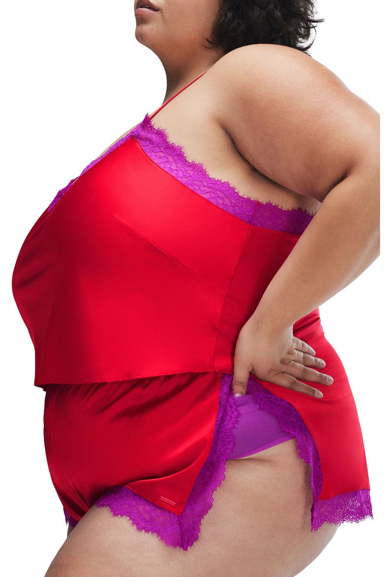 Fire Desire Lace Sleep Camisole, Alternate, color, TIMELESS RED