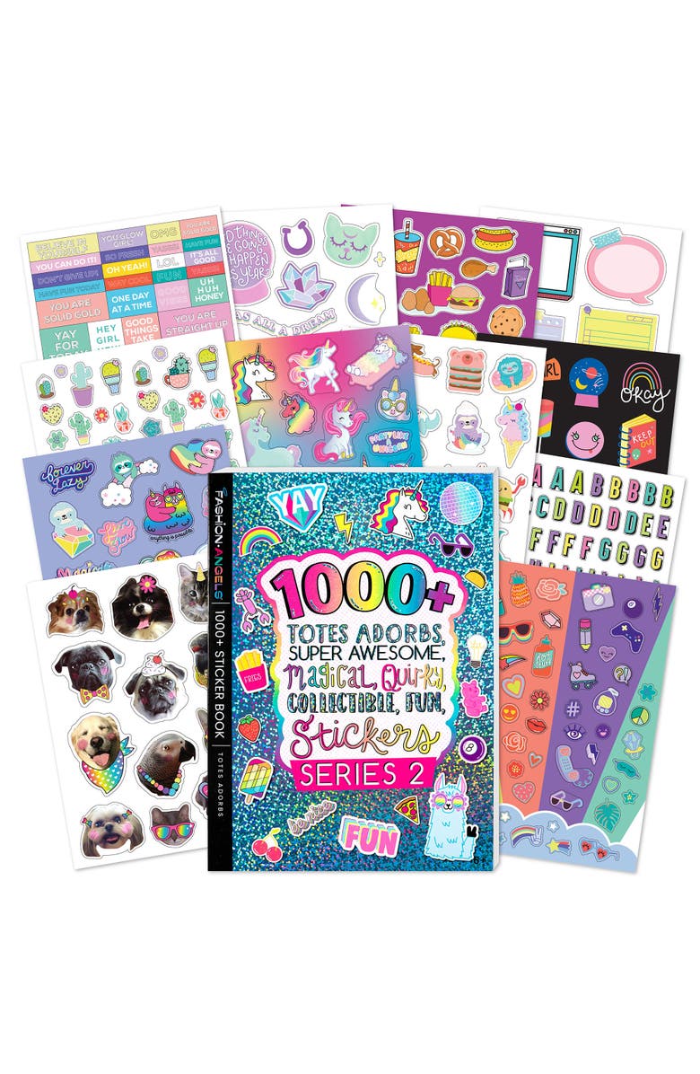 Fashion Angels 1,000+ Totes Adorbs Sticker Book, Main, color, Multicolored