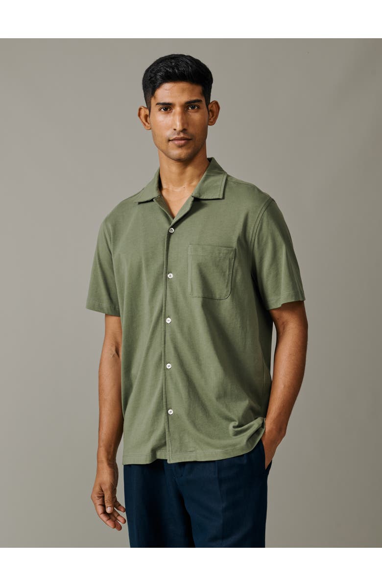 Aubin Aldwin Jersey Shirt, Main, color, Khaki