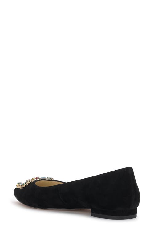 Jessica Simpson Women's Elika Pointed-toe Embellished Ballet Flats In Black