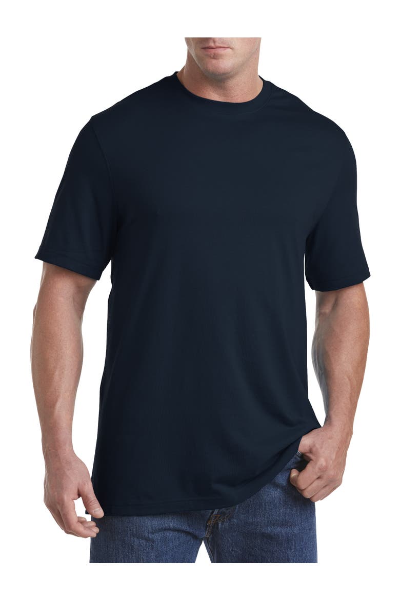 Big & Tall Moisture-Wicking Jersey T-Shirt, Main, color, MIDNIGHT