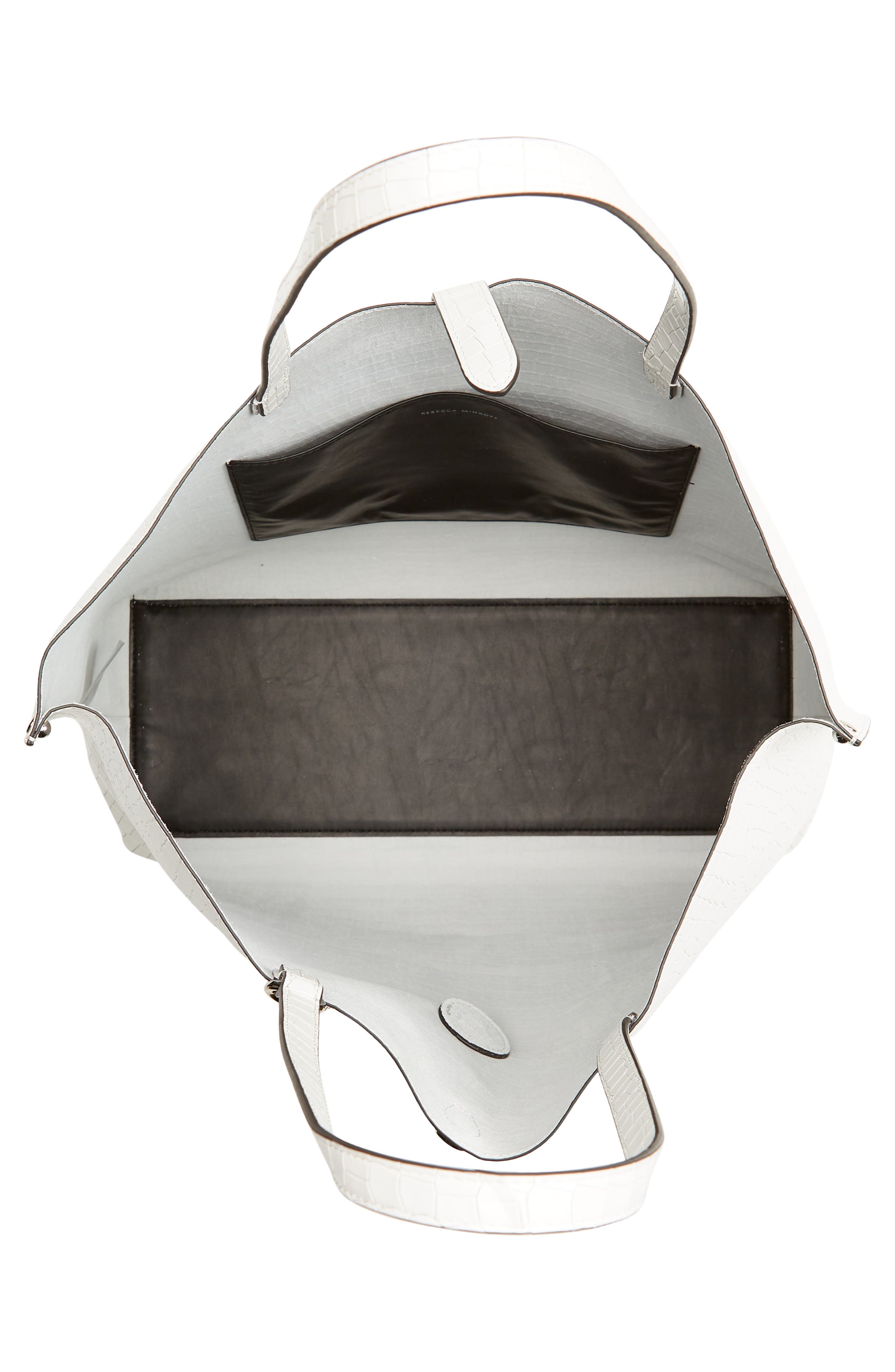 Rebecca Minkoff Large Megan Soft Croc Embossed Leather Tote, Alternate, color, 