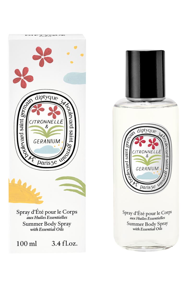 Diptyque Citronelle & Geranium Insect Repellent Body Spray, Alternate, color,