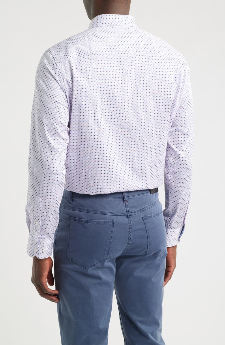 Johnston & Murphy Logan Print Button-Up Shirt, Alternate, color,