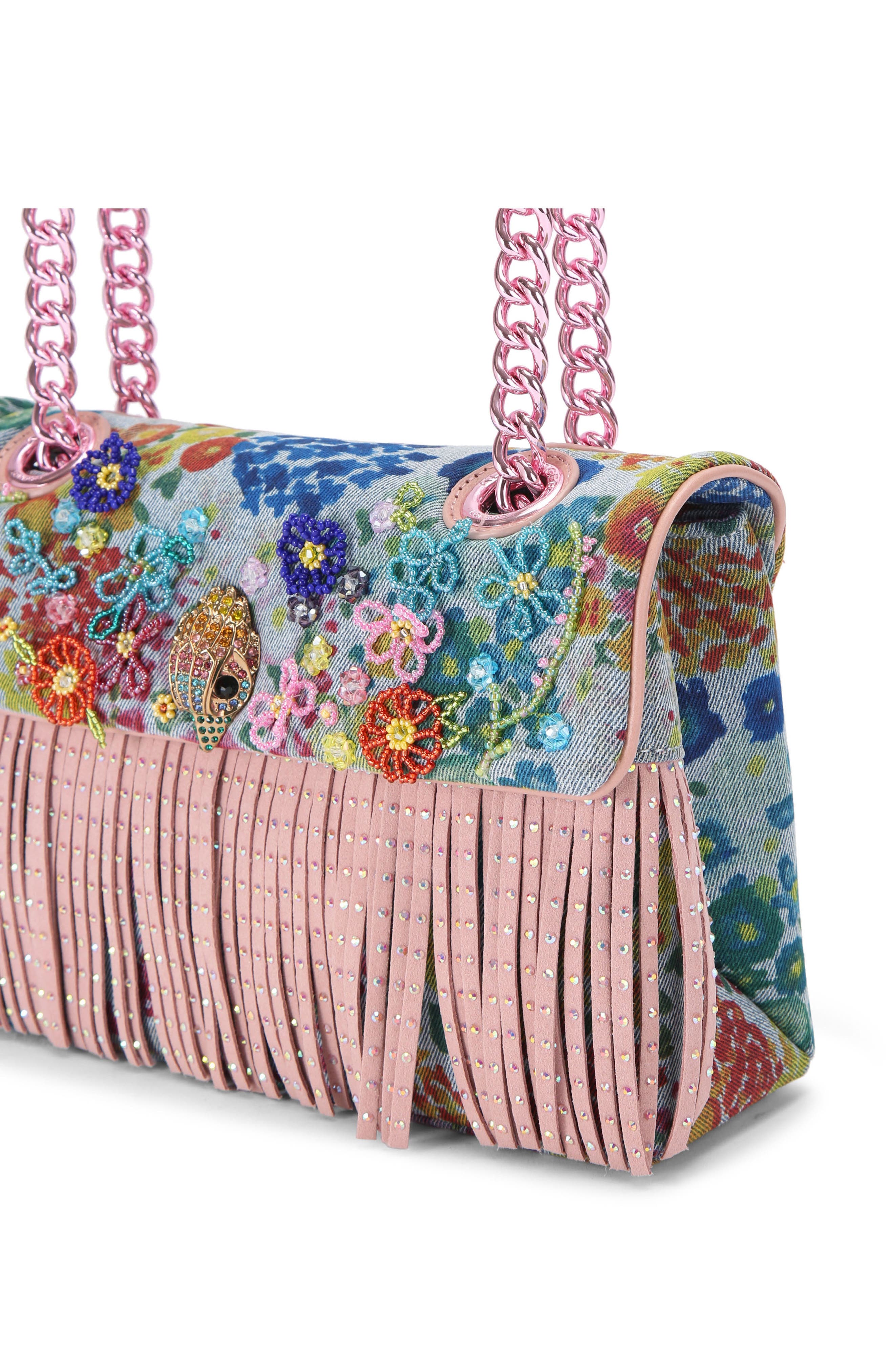 Kurt Geiger London Kensington Fringe Convertible Shoulder Bag, Alternate, color, 