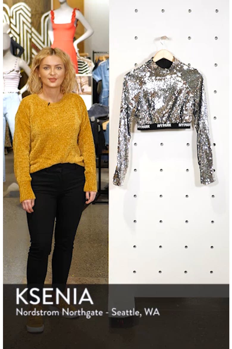 Sequin Crop Top video