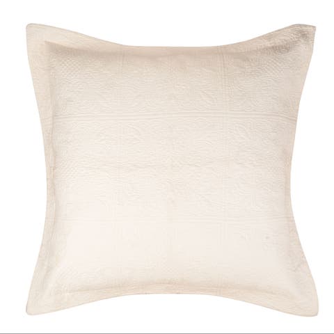 26" x 26" Jacqueline Matelasse Cotton Euro Sham - Machine Washable