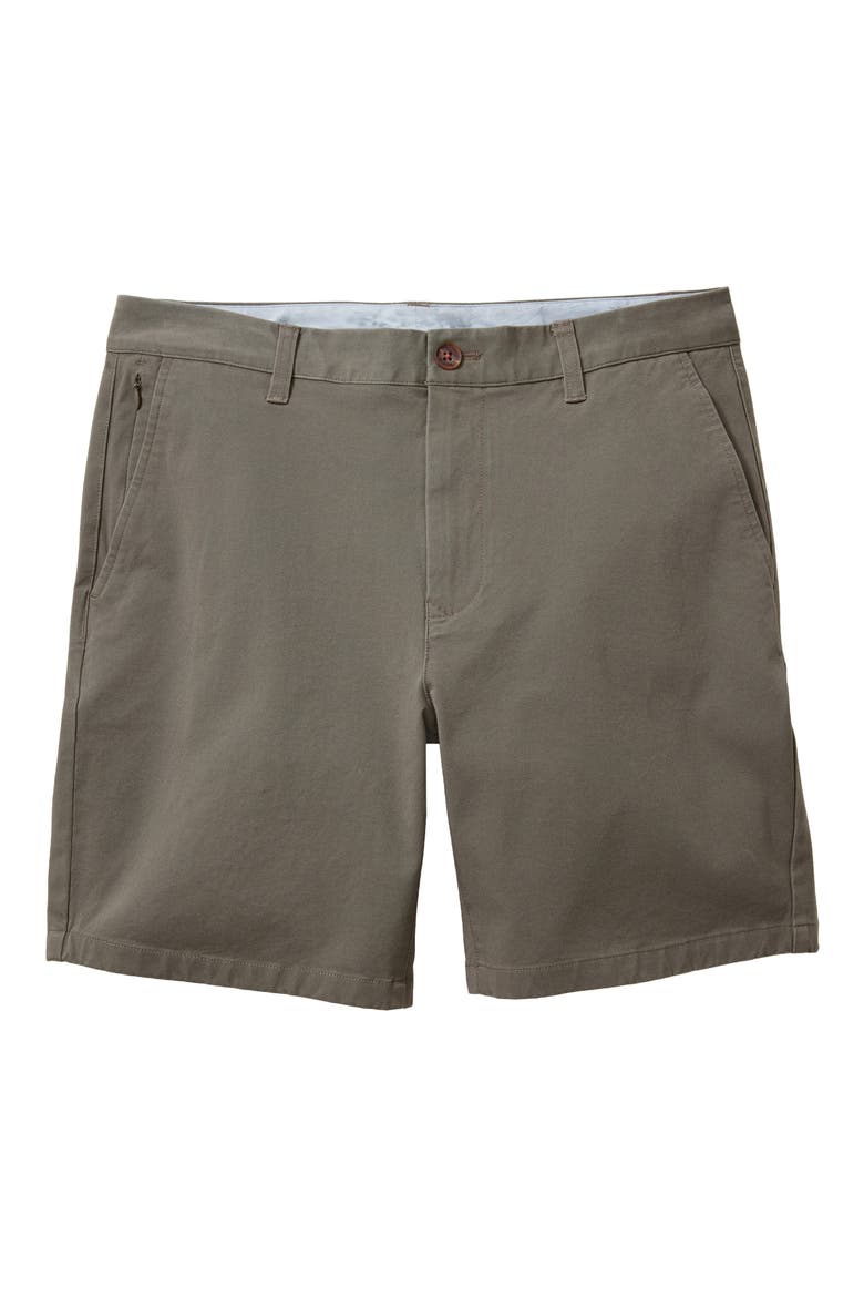 Washed Stretch Twill Chino Shorts, Alternate, color, CONGO