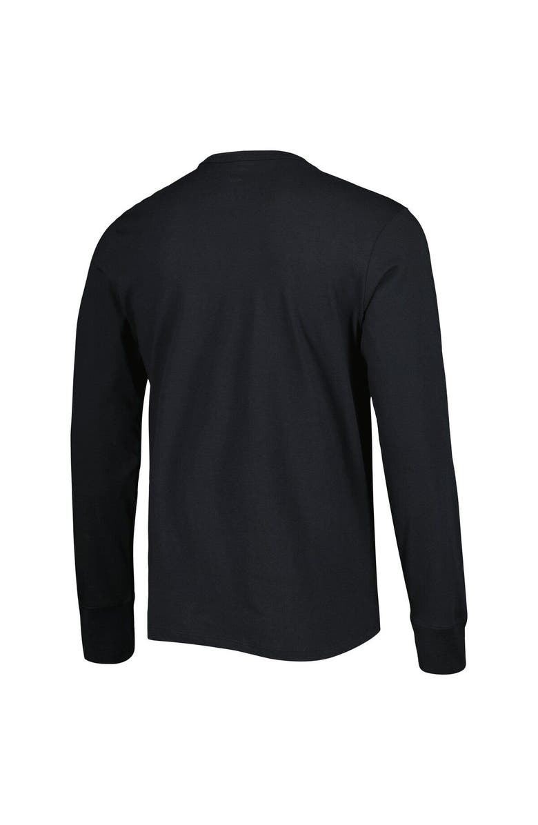 '47 Men's '47 Black Carolina Panthers Brand Wide Out Franklin Long Sleeve T-Shirt, Alternate, color, 