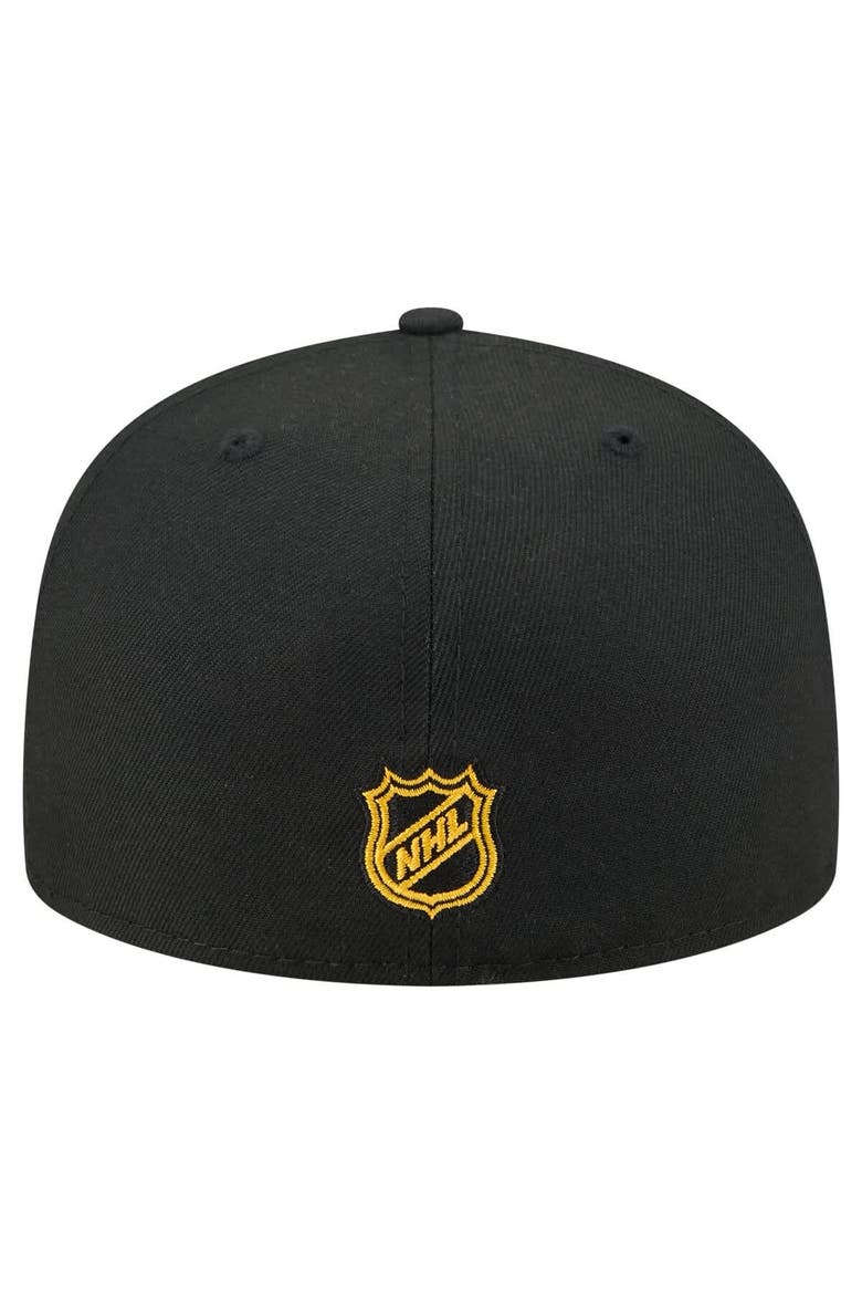 Men's New Era Black Boston Bruins State Stitch 59FIFTY Fitted Hat, Alternate, color, Black