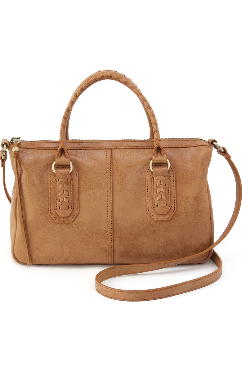 HOBO Expedition Leather Satchel, Main, color, Whiskey