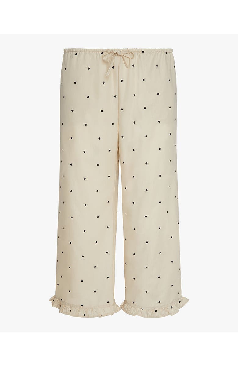 WeWoreWhat Ruffle Pull-On Pants, Alternate, color, Oat/Black