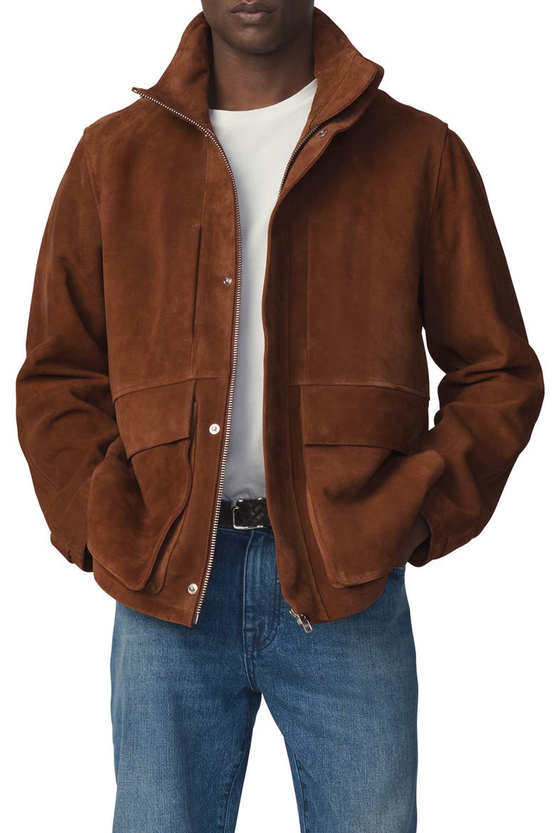 Modern Travel Leather Jacket, Main, color, WHISKEY