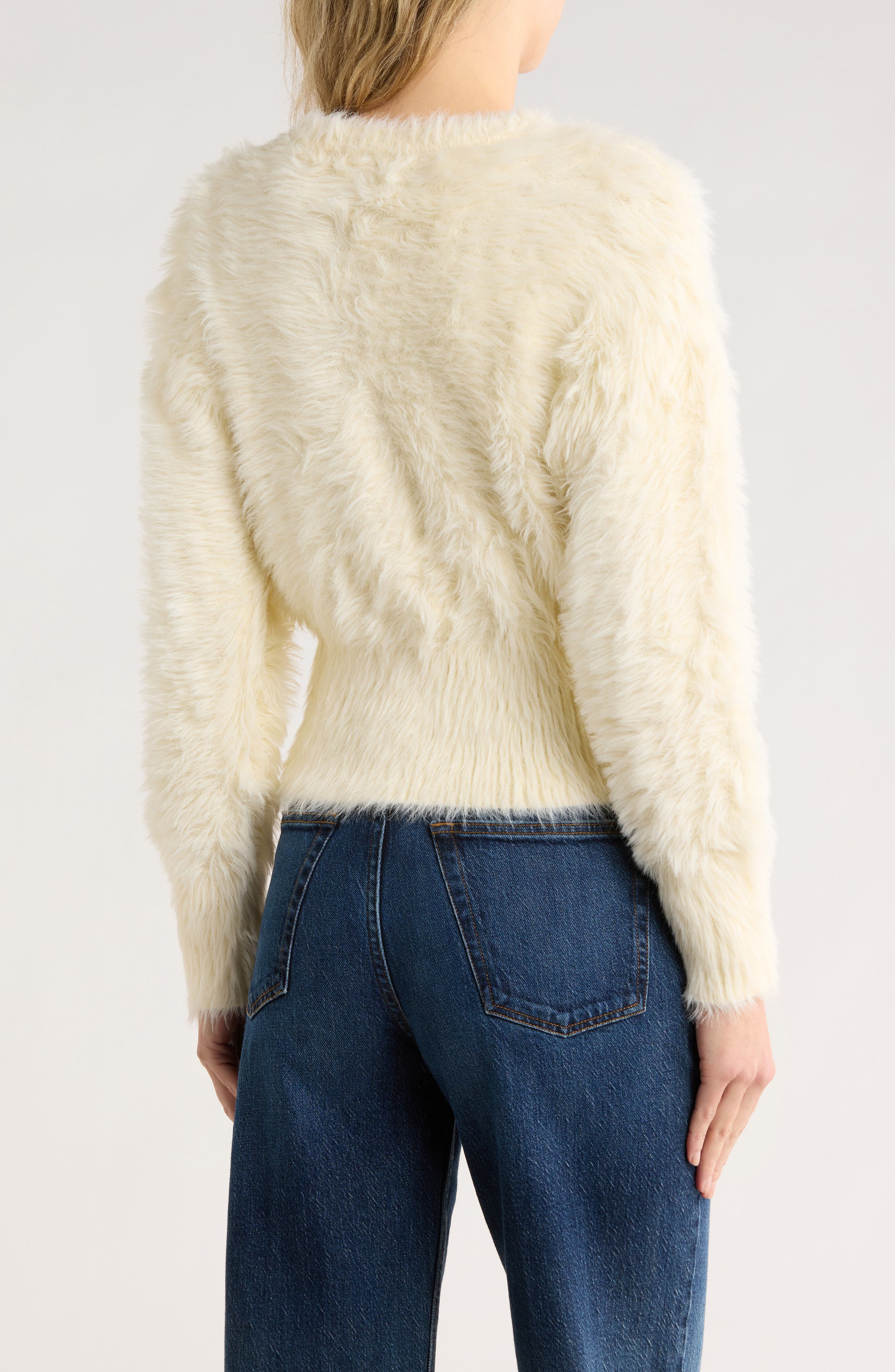 Fluffy Crop Sweater - image 4