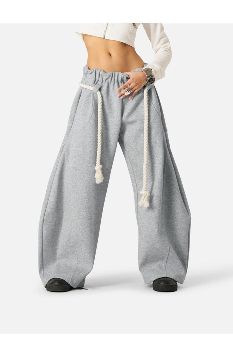 AELFRIC EDEN Stripe Super Baggy Barrel Sweatpants, Alternate, color, Grey