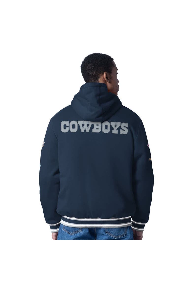 Men's G-III Sports by Carl Banks  Navy Dallas Cowboys Power Forward Commemorative Full-Zip Hooded Jacket, Alternate, color, Navy
