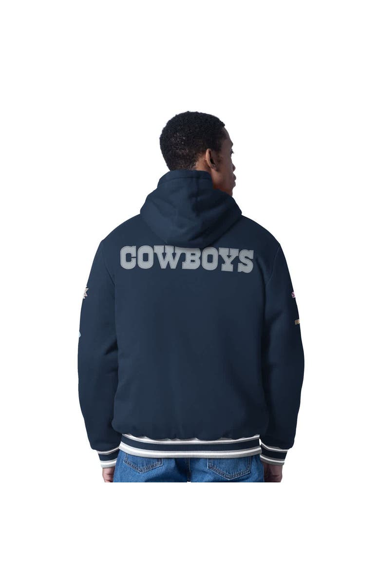 G-III SPORTS BY CARL BANKS Men's G-III Sports by Carl Banks Navy Dallas Cowboys Power Forward Commemorative Full-Zip Hooded Jacket, Alternate, color, Navy