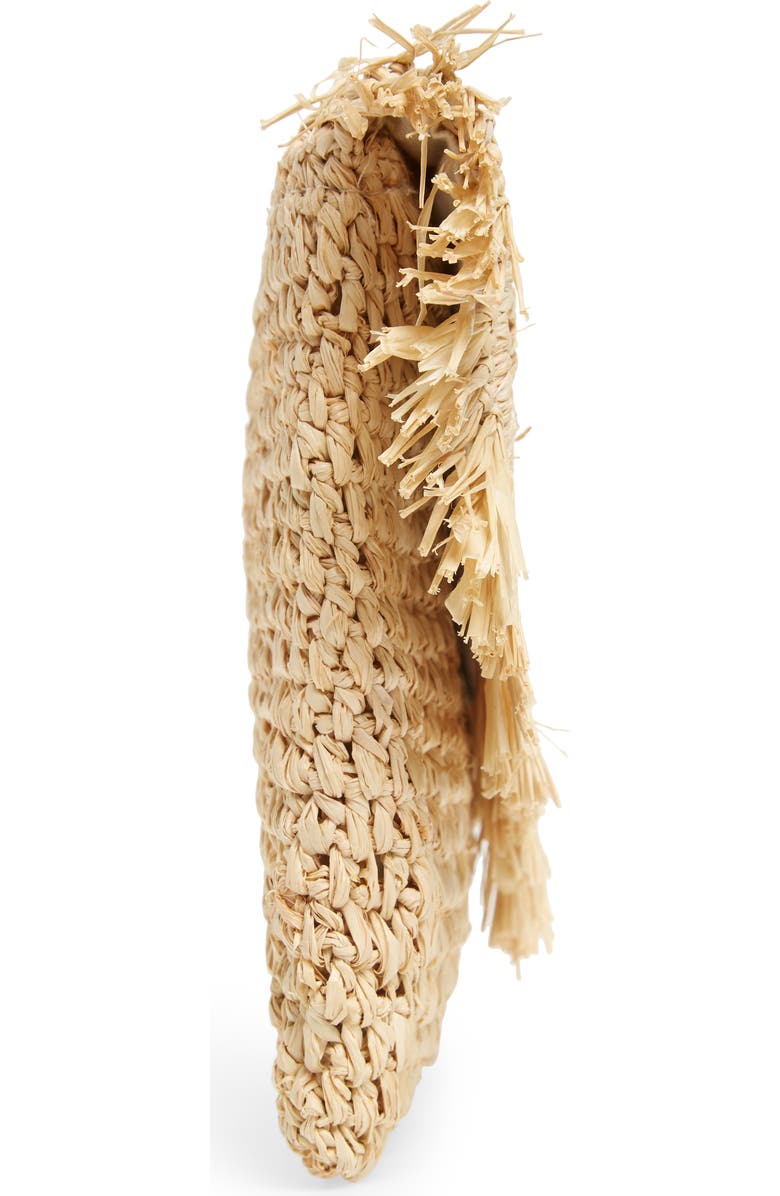 Nordstrom Woven Raffia Clutch, Alternate, color,