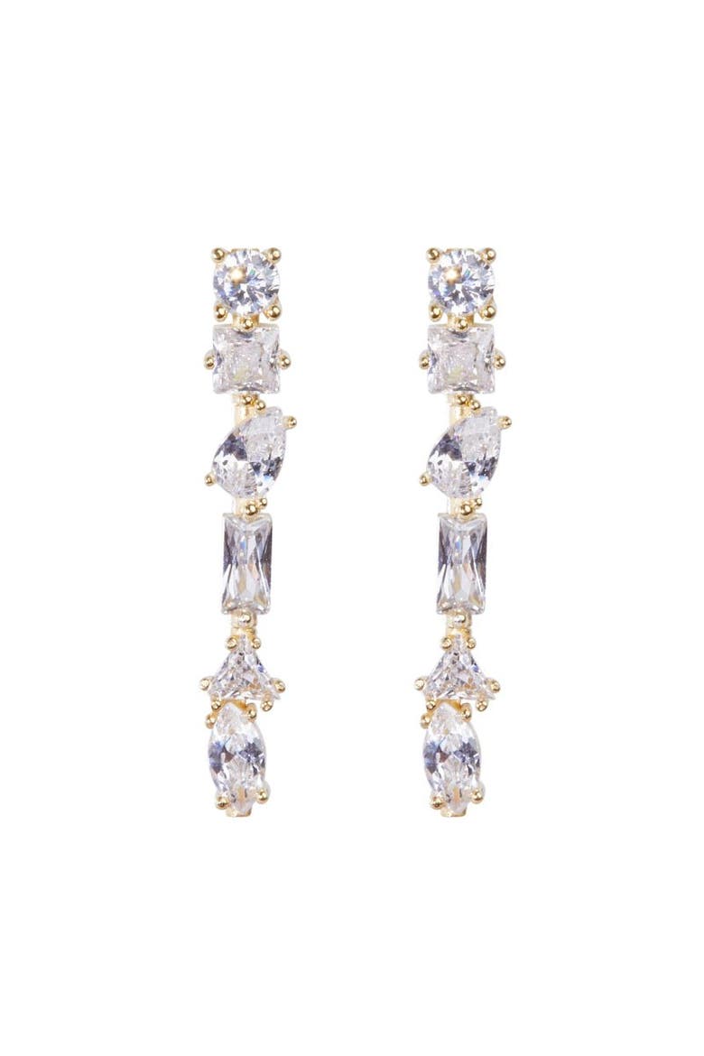 JULIE M EARRINGS, Main, color, White/Gold