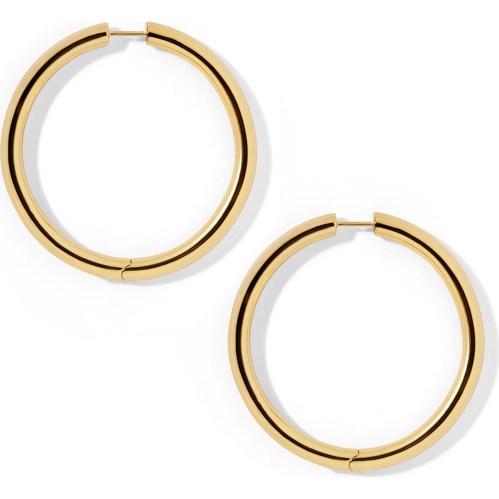 Jennifer Fisher Lilly Hinge Baby Hoop Earrings In Yellow Gold