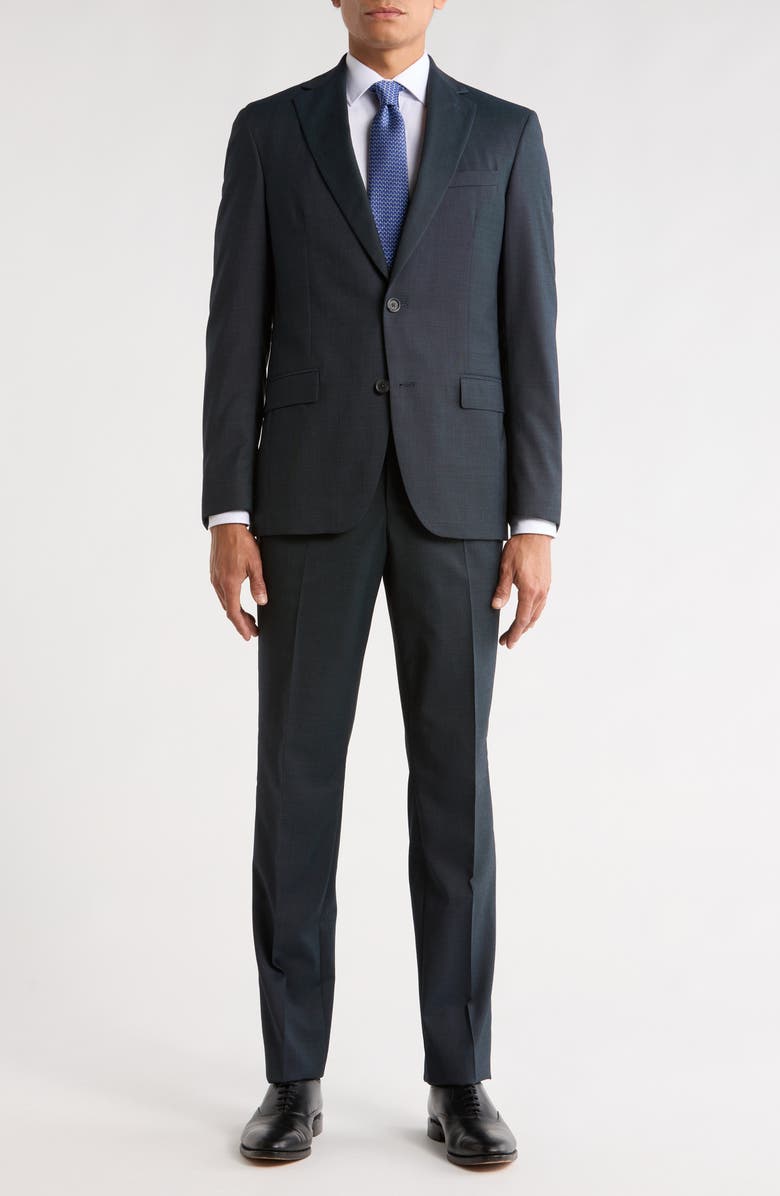 No Ordinary Joe by Ted Baker Jake Teal Wool Suit, Main, color, Blue