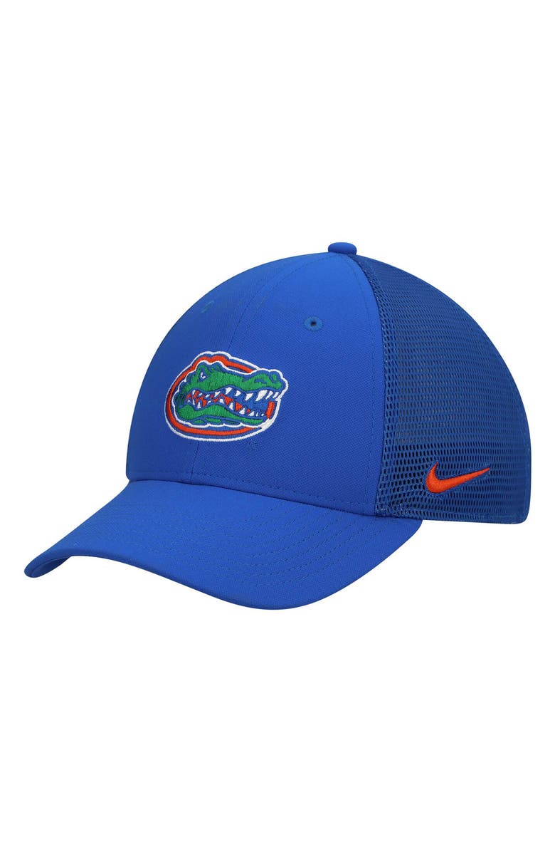 Nike Men's Nike Royal Florida Gators Legacy91 Meshback Swoosh Performance Flex Hat, Main, color, 