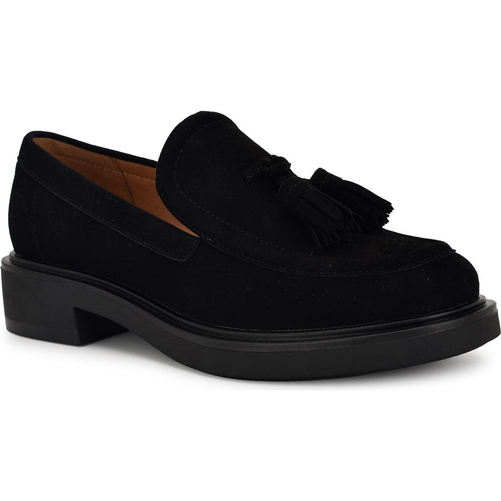 Shop Nine West Roker Tassel Loafer In Black