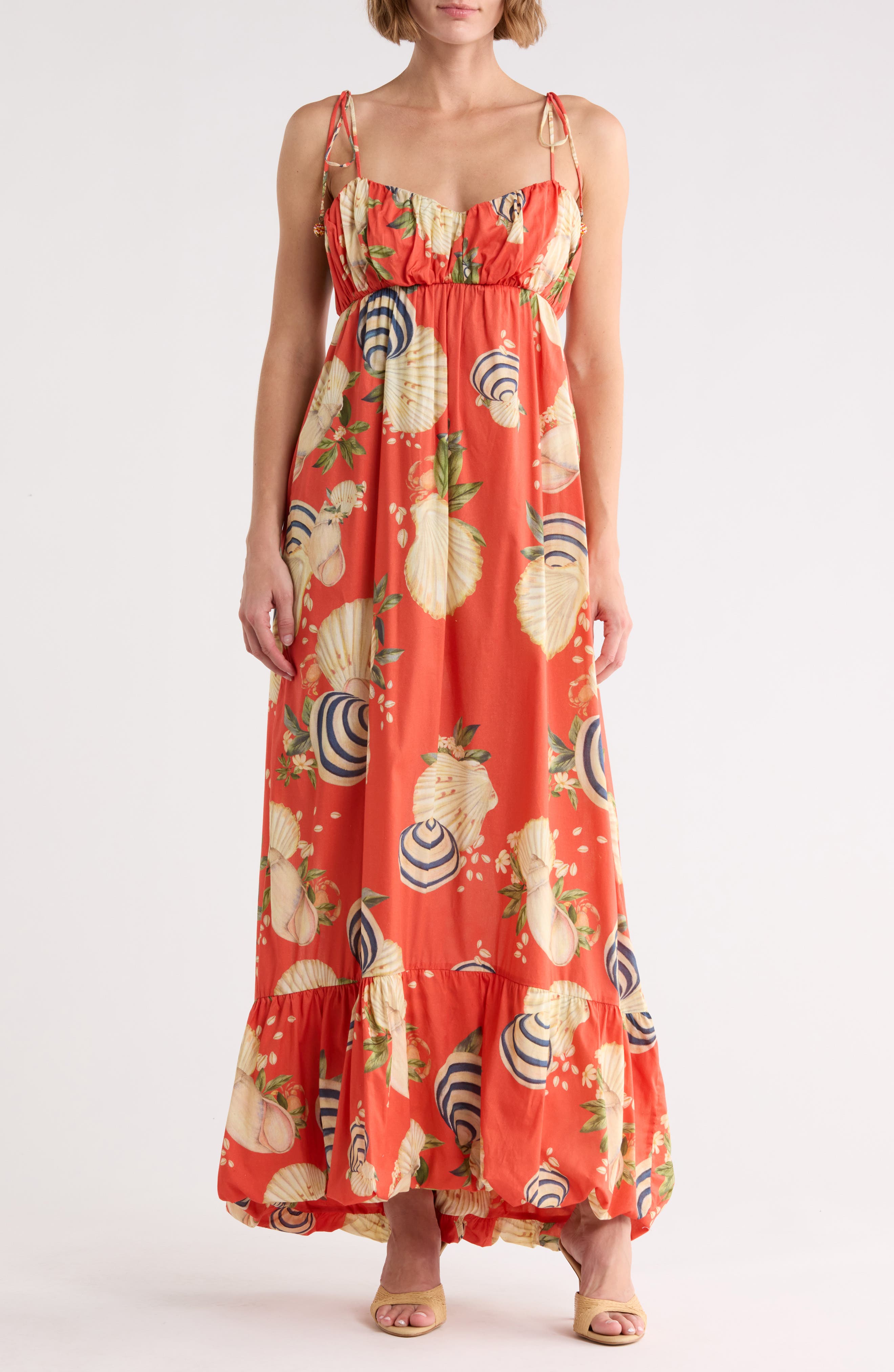 DRESS TO Sea Shell Print Dress