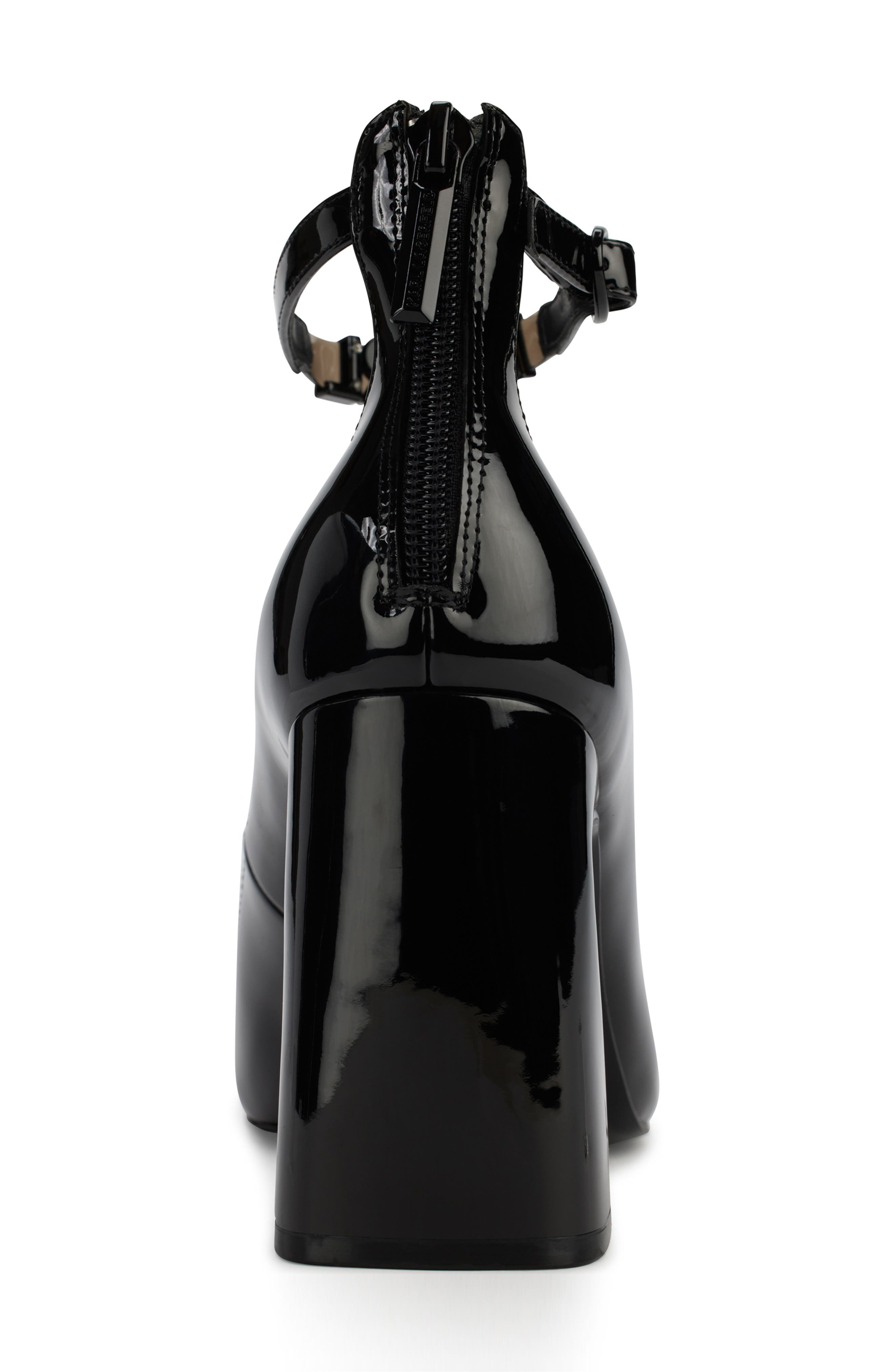 KARL LAGERFELD PARIS Pavla Ankle Strap Pump, Alternate, color, Black