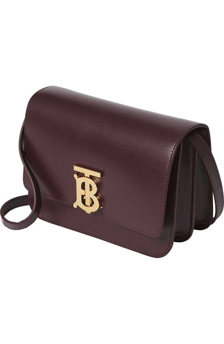 Burberry Small TB Monogram Calfskin Leather Bag, Alternate, color,