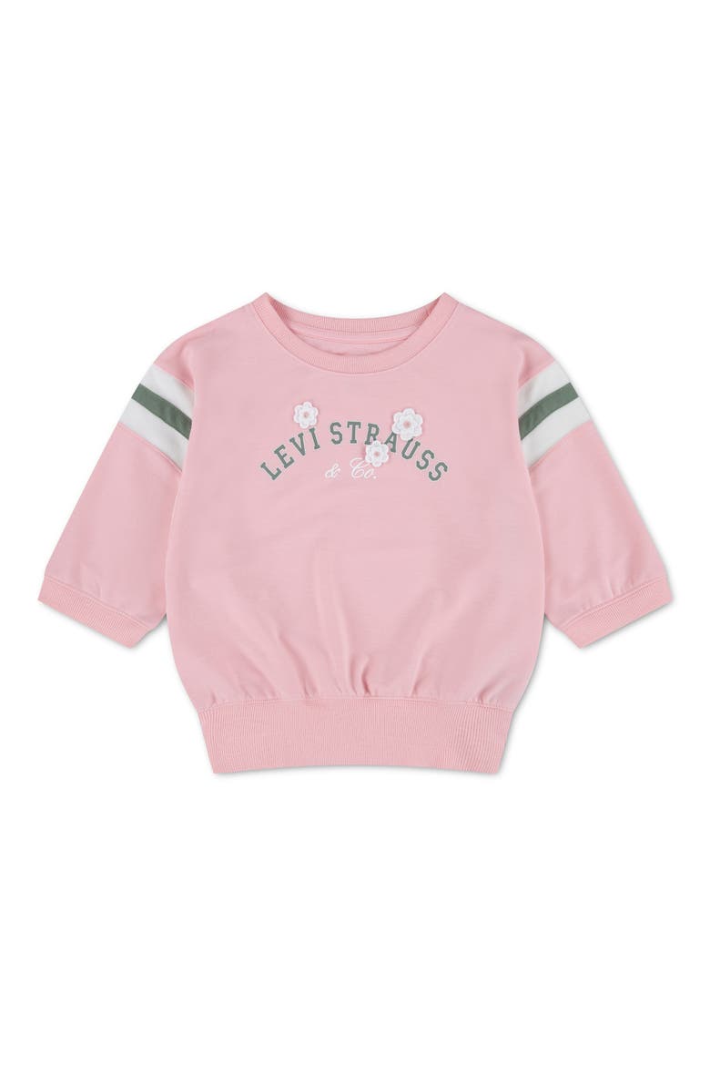 Kids' Varsity Top, Main, color, POWDER PINK