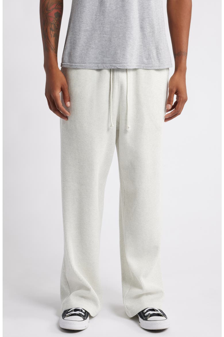 Core Cotton Thermal Sweatpants, Main, color, VINTAGE SNOW HEATHER