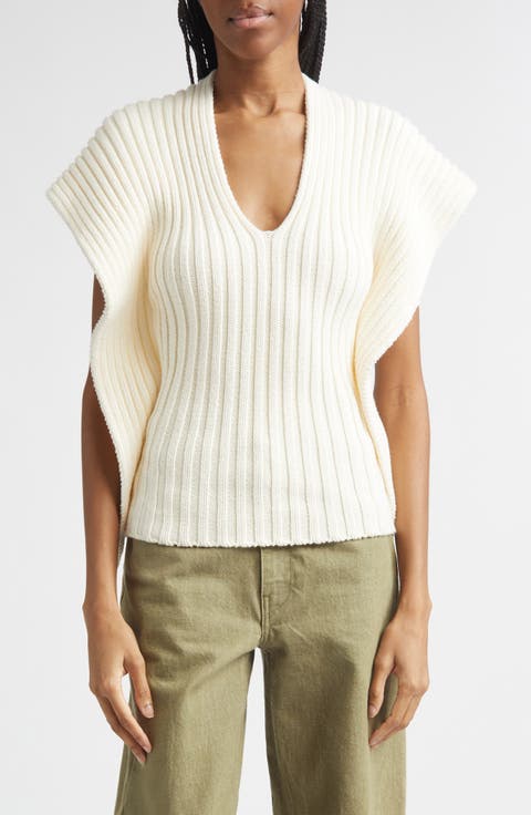 Greer Cutout Rib Cotton Sweater