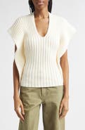 OSSOU Greer Cutout Rib Cotton Sweater