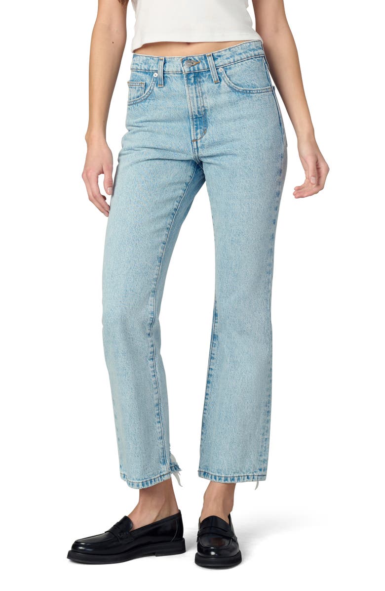 Joe's The Stacey Distressed High Waist Ankle Bootcut Jeans, Main, color, 