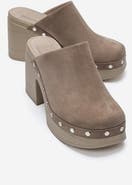 Forever & Always Shoes Bellune Leather Block Heel Platform Sandal