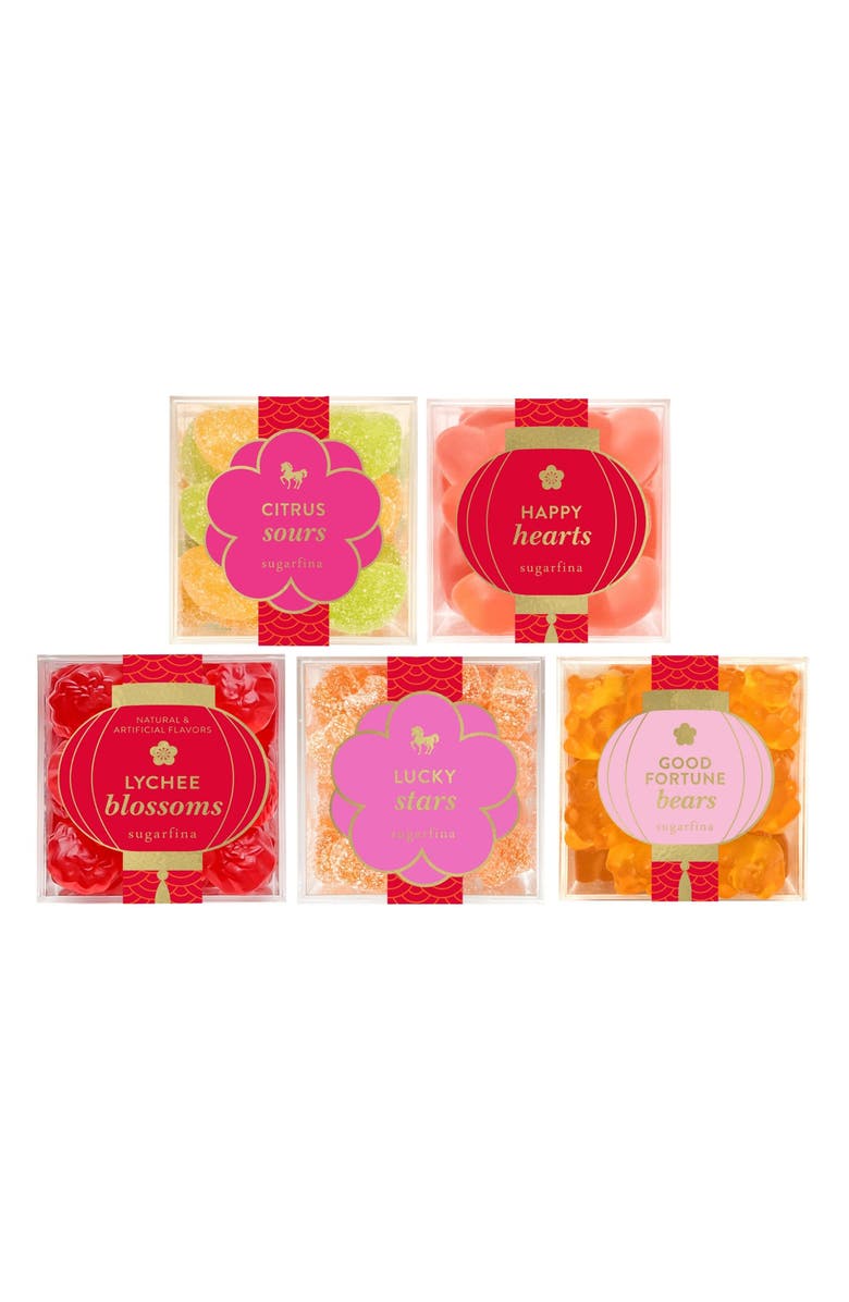 sugarfina Assorted Set of 5 Candy Cubes, Main, color, 