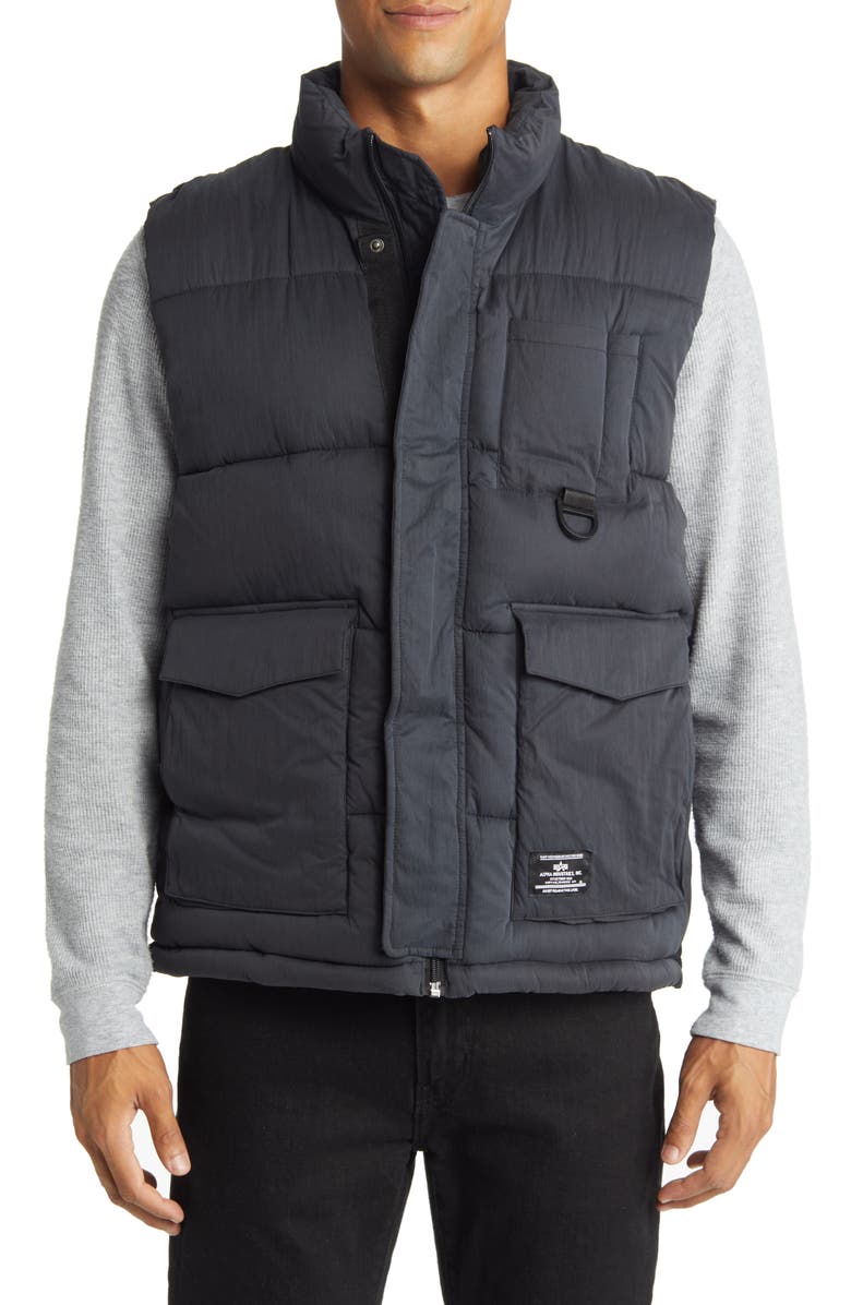 Alpha Industries Puffer Utility Vest, Alternate, color, 