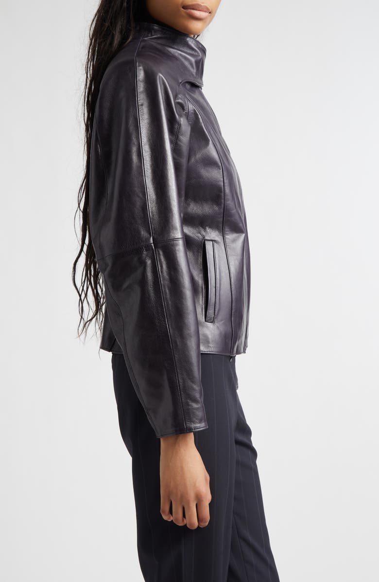 Paloma Wool Plomy Leather Crossover Jacket, Alternate, color, Grey