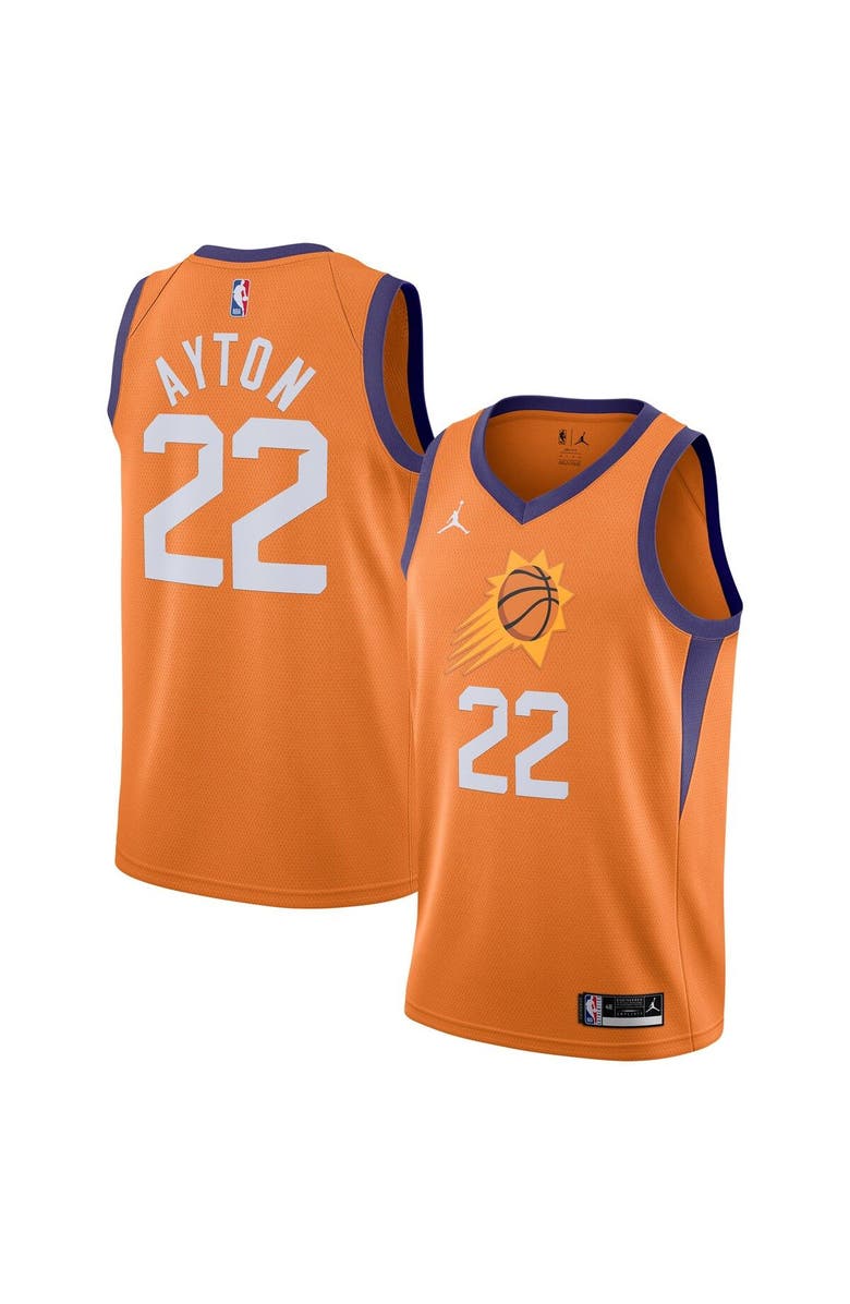 Jordan Brand Men's Jordan Brand Deandre Ayton Orange Phoenix Suns 2020/21 Swingman Jersey - Statement Edition, Main, color, 