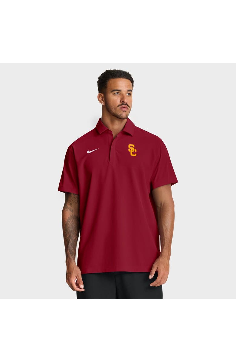 Nike Men's Nike Cardinal USC Trojans 2025 Coaches Sideline Polo, Main, color, Cardinal