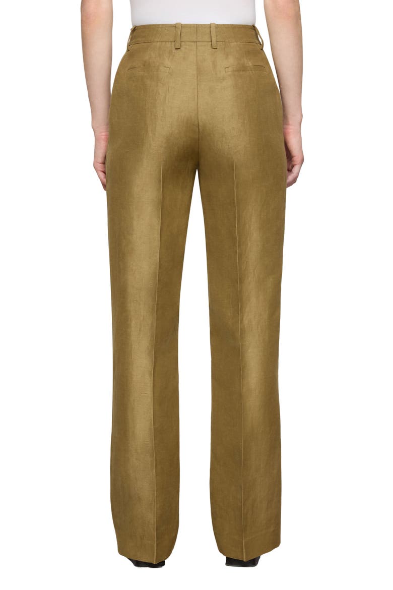 Gates Floral Linen Blend Pants, Alternate, color, KHAKI GREEN