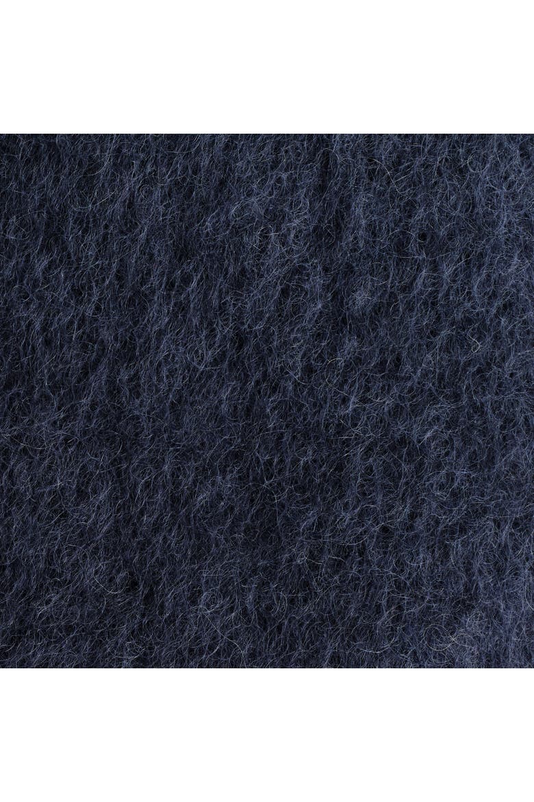 Fringed Mohair Scarf, Alternate, color, NAVY