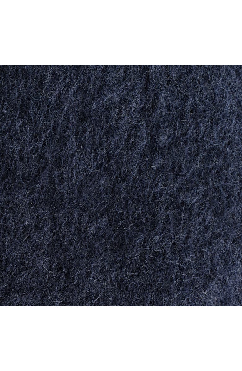 COS Fringed Mohair Scarf, Alternate, color, Navy