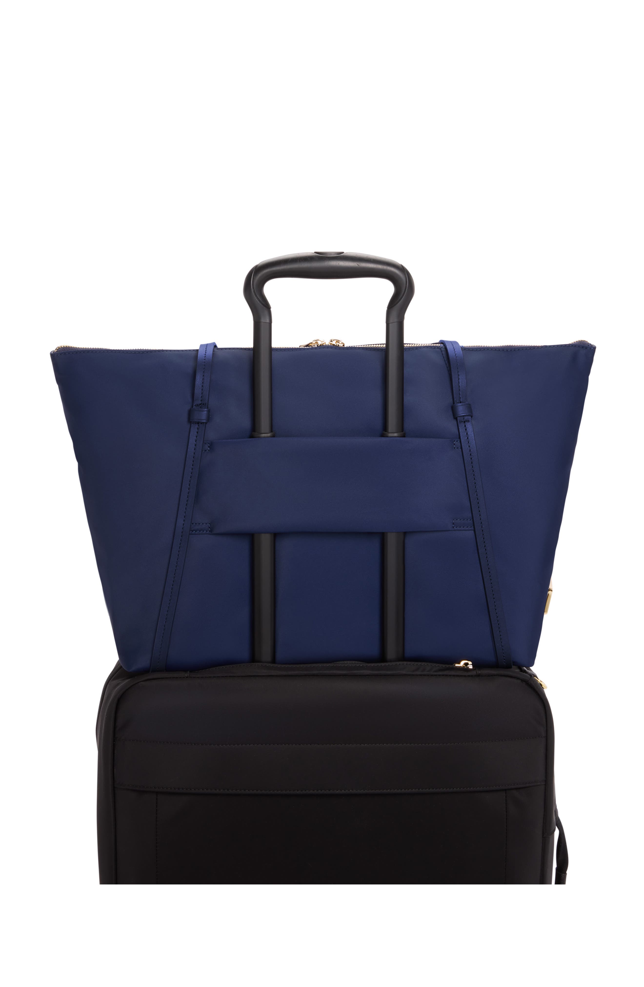 Voyageur Q Tote, Alternate, color, INDIGO/ LIGHT GOLD