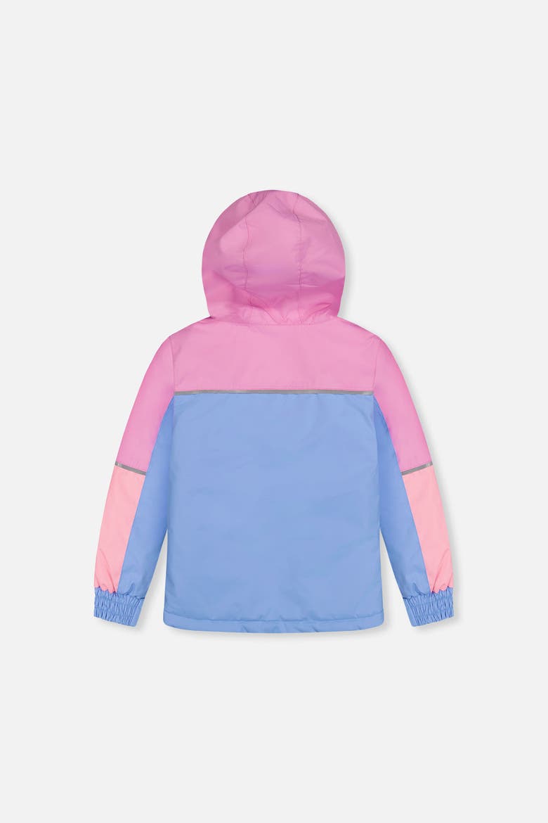 Chill Lightweight Hooded Jacket & Foot Strap Pants Two Piece Snowsuit, Alternate, color, Pink, Blue and Mauve