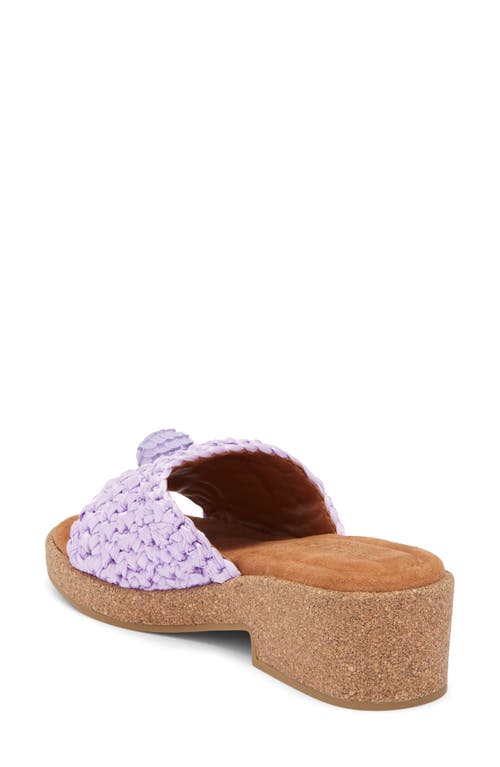 Kurt Geiger London Eagle Crocheted Slide Sandal In Purple