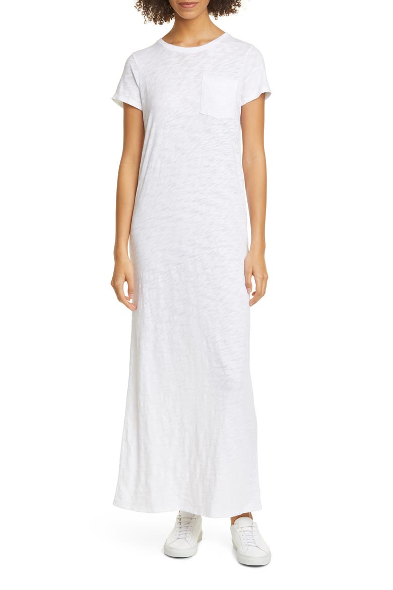 Maxi T-Shirt Dress, Main, color, CHALK